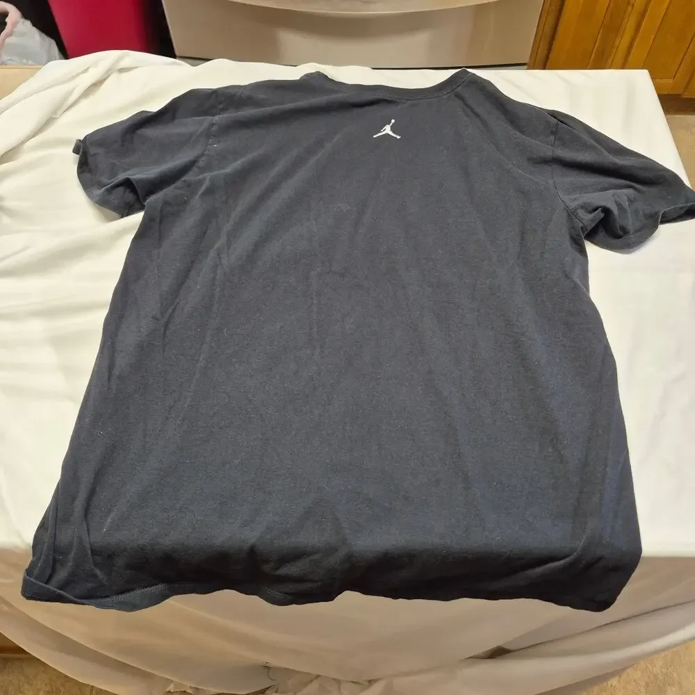 Air Jordan Wings T Shirt Mens Large Black Graphic Jumpman Nike Basketball